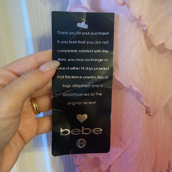 NWT pink ombre Bebe cocktail dress - Picture 5 of 5